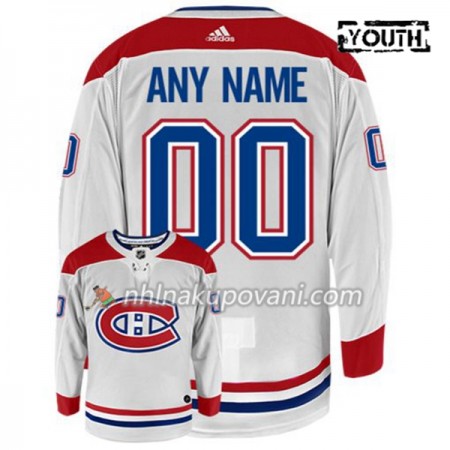 Montreal Canadiens Dresy Personalizované Adidas Bílá Authentic - Dětské